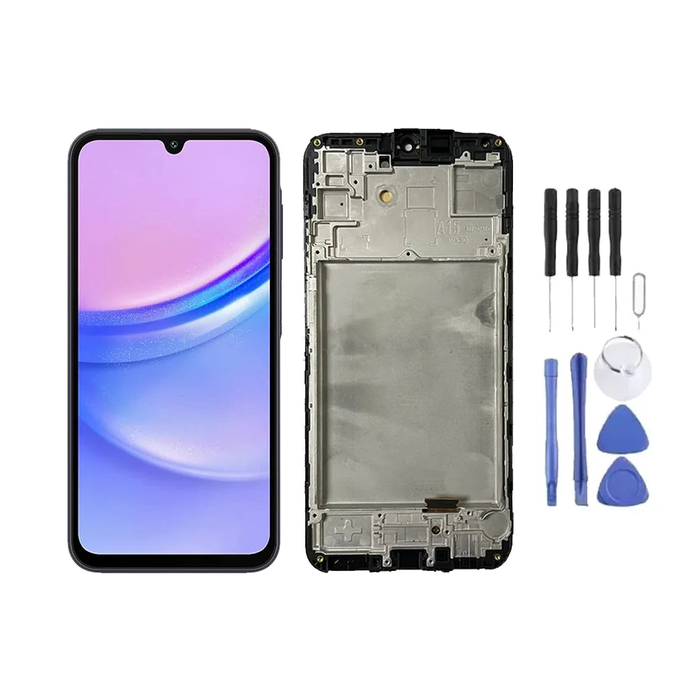 Chassis + Ecran LCD + Vitre pour Samsung Galaxy A15 4G / 5G + Kit d'outils