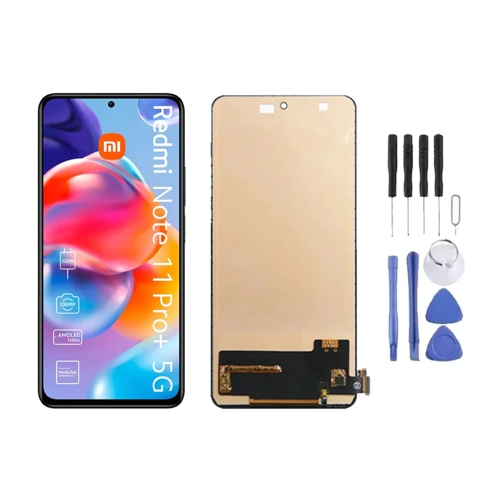 Ecran LCD + Vitre pour Xiaomi Redmi Note 11 Pro+ 5G + Kit d'outils