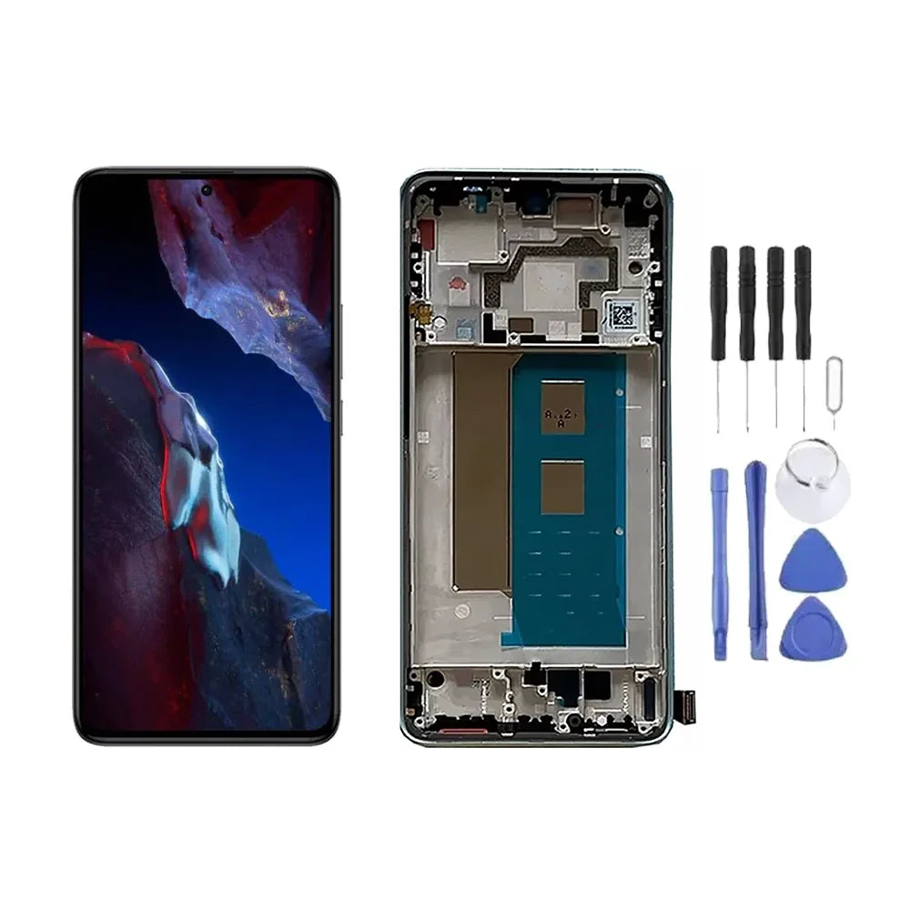 Chassis + Ecran LCD AMOLED + Vitre pour Xiaomi Poco F5 Pro + Kit d'outils