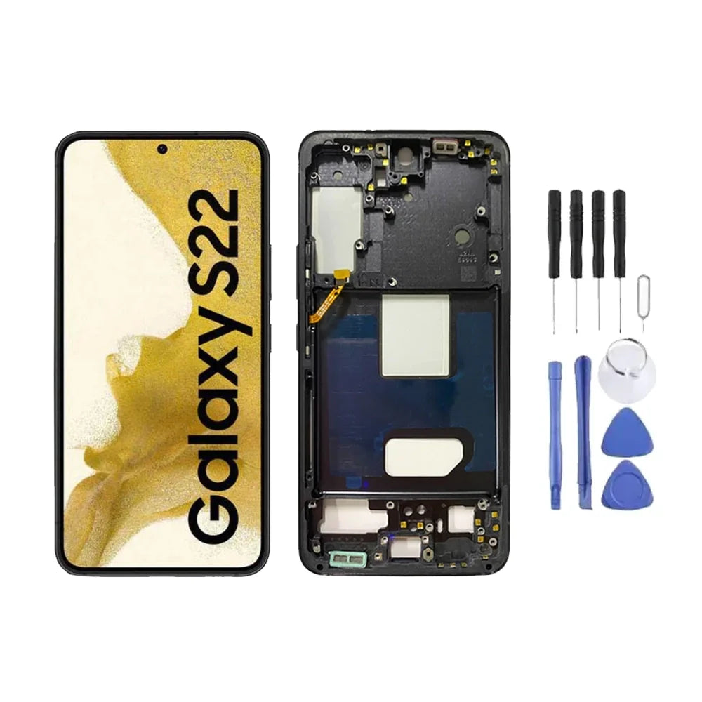Chassis + Ecran LCD + Vitre pour Samsung Galaxy S22 (S901) + Kit Outils