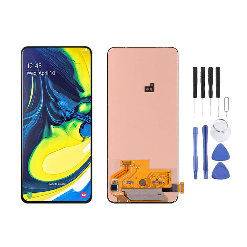 Ecran LCD + Vitre pour Samsung Galaxy A80 (A805) + Kit d'outils