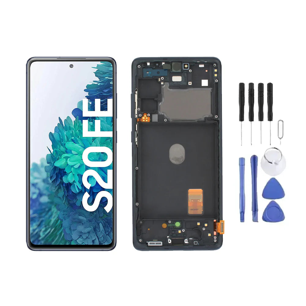 Chassis + Ecran LCD + Vitre pour Samsung Galaxy S20 FE 4G (G780) + Kit d'outils