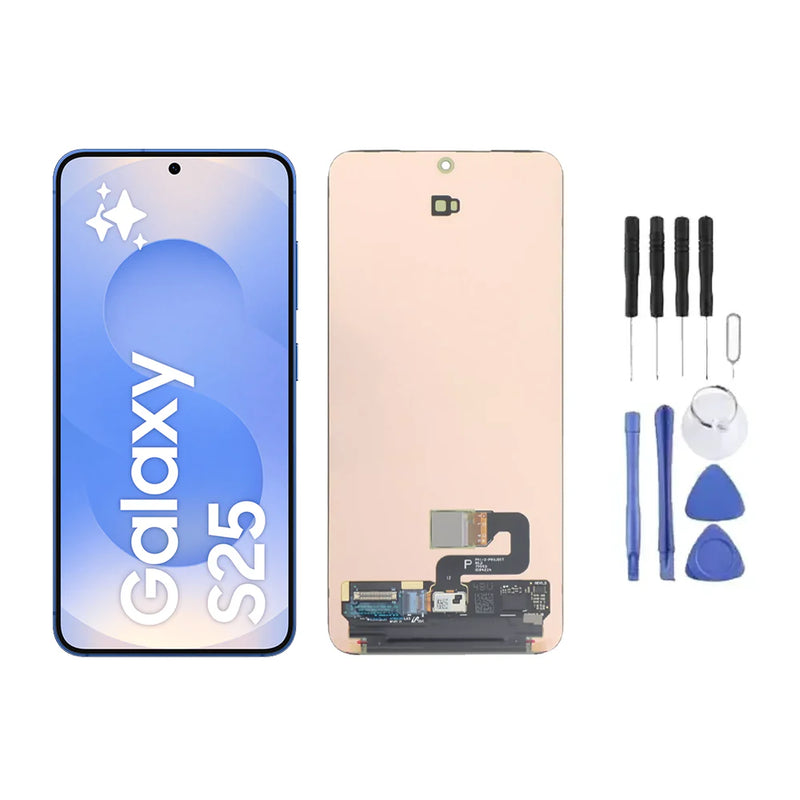 Ecran LCD Original + Vitre pour Samsung Galaxy S25 (S931) + Kit d'outils