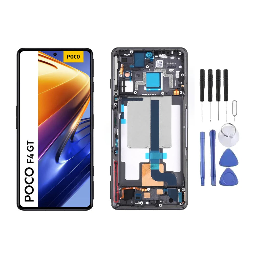 Chassis + Ecran LCD + Vitre pour Xiaomi Poco F4 GT + Kit d'outils