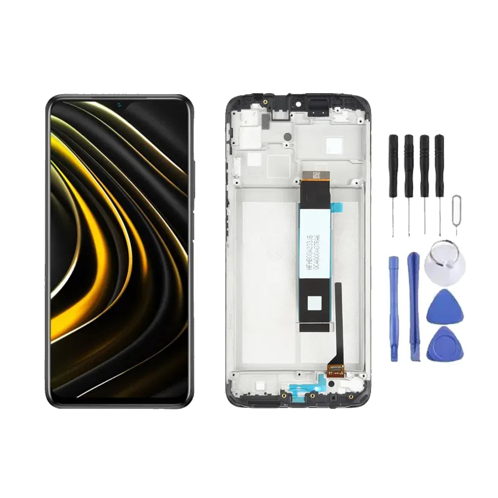 Chassis + Ecran LCD + Vitre pour Xiaomi Poco M3 + Kit d'outils