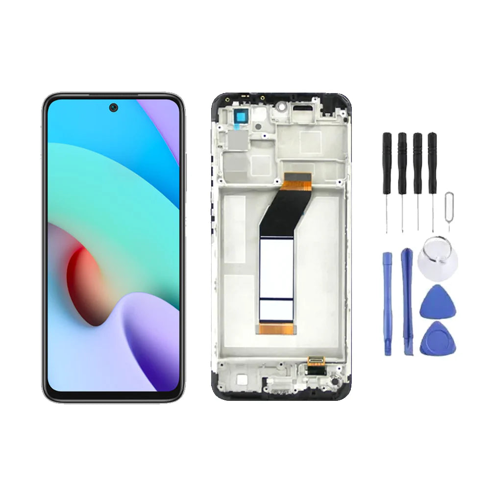 Chassis + Ecran LCD + Vitre pour Xiaomi Redmi 10 2022 + Kit d'outils