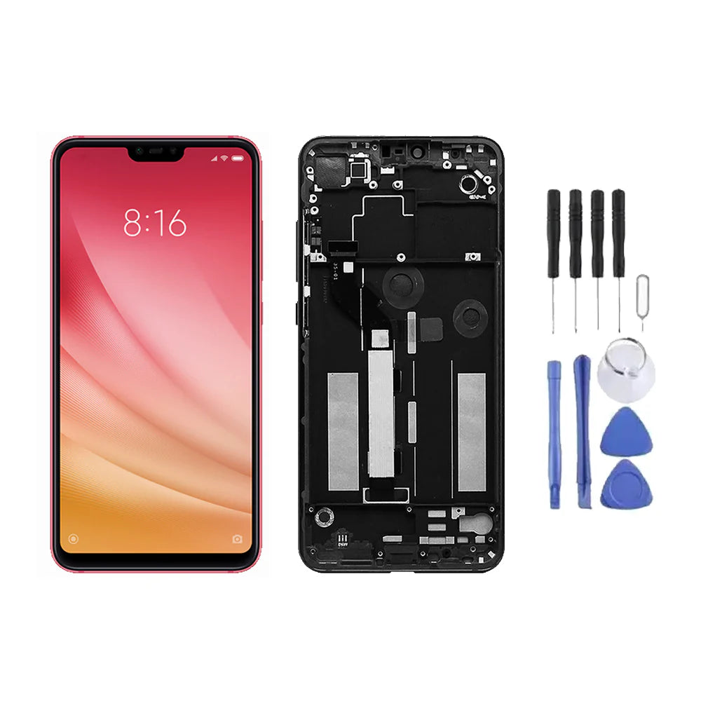 Chassis + Ecran LCD + Vitre pour Xiaomi Mi 8 Lite + Kit d'outils