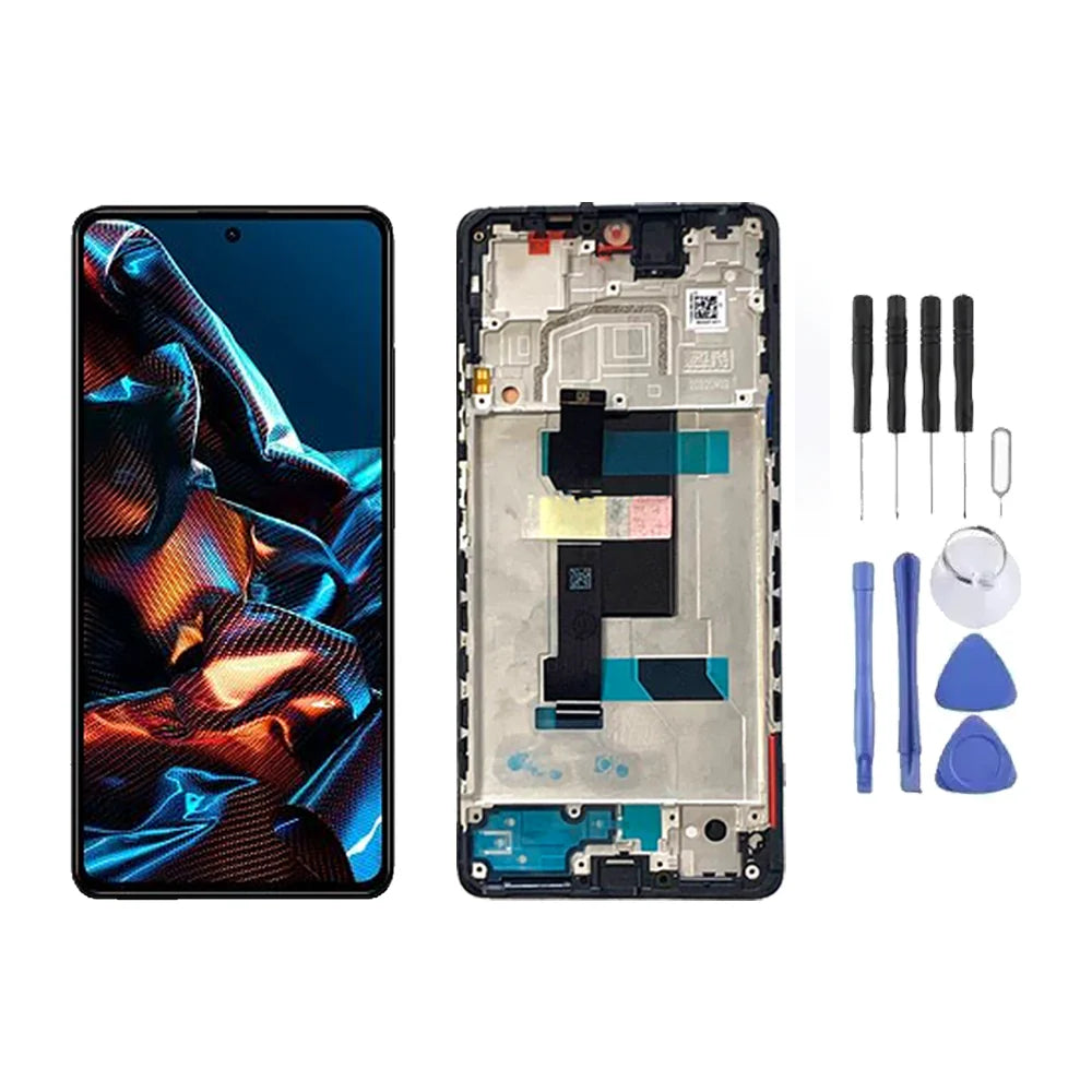 Chassis + Ecran LCD + Vitre pour Xiaomi Poco X5 Pro + Kit d'outils
