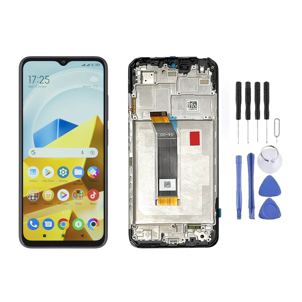 Chassis + Ecran LCD + Vitre pour Xiaomi Poco M5 + Kit d'outils