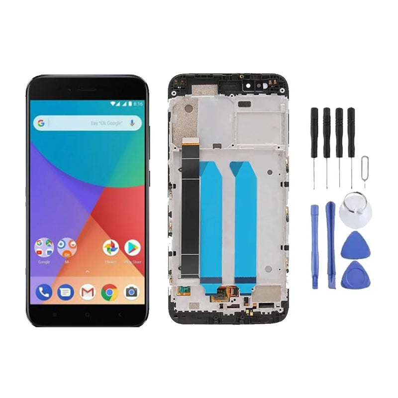Chassis + Ecran LCD + Vitre pour Xiaomi Mi A1 + Kit d'outils