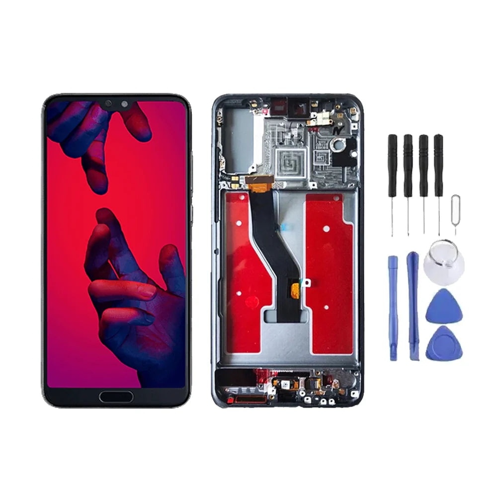 Chassis + Ecran LCD AMOLED + Vitre pour Huawei P20 Pro +Kit Outils