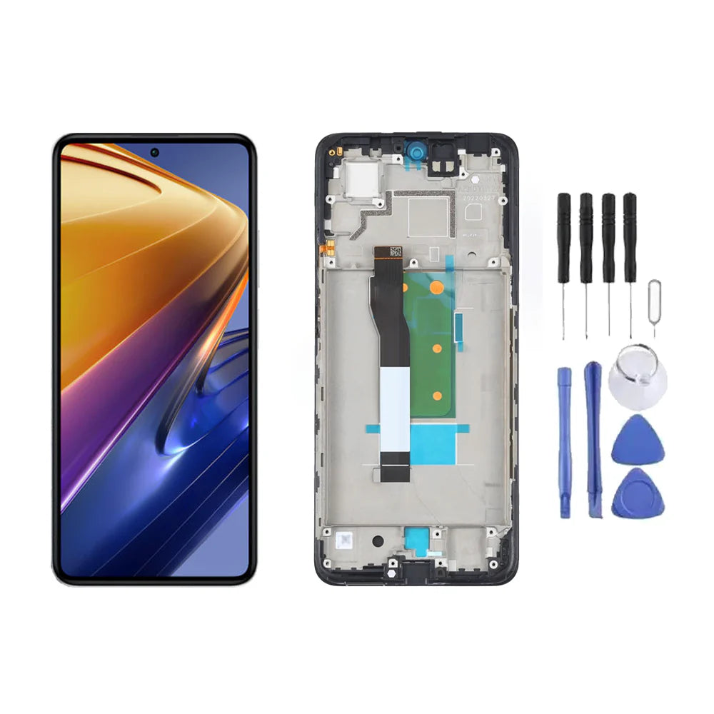 Chassis + Ecran LCD + Vitre pour Xiaomi Poco X4 GT + Kit d'outils