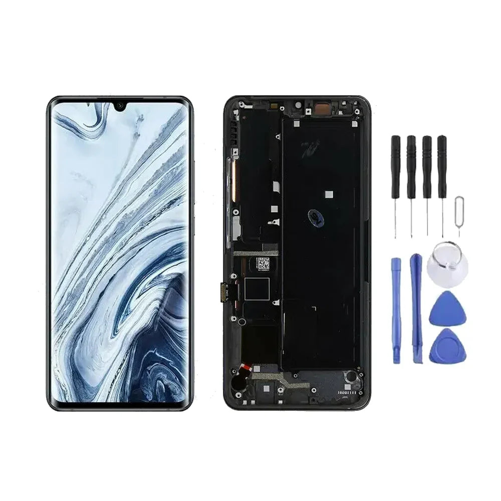 Chassis + Ecran LCD AMOLED + Vitre pour Xiaomi Mi Note 10 Pro + Kit outils