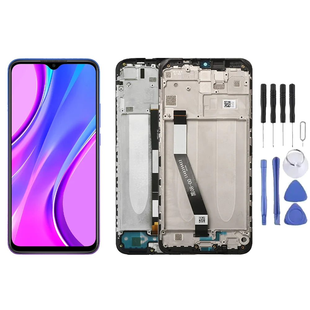 Chassis + Ecran LCD + Vitre pour Xiaomi Redmi 9A + Kit d'outils