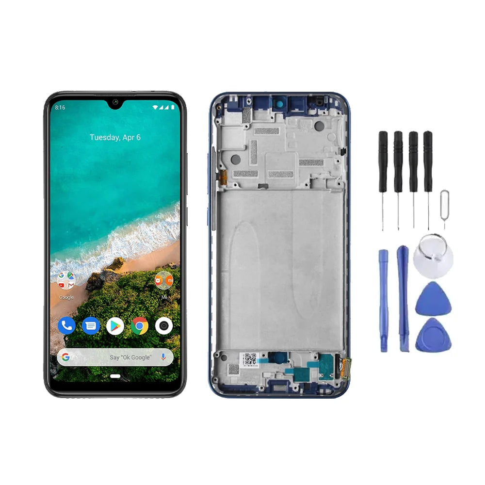 Chassis + Ecran LCD + Vitre pour Xiaomi Mi CC9E + Kit d'outils