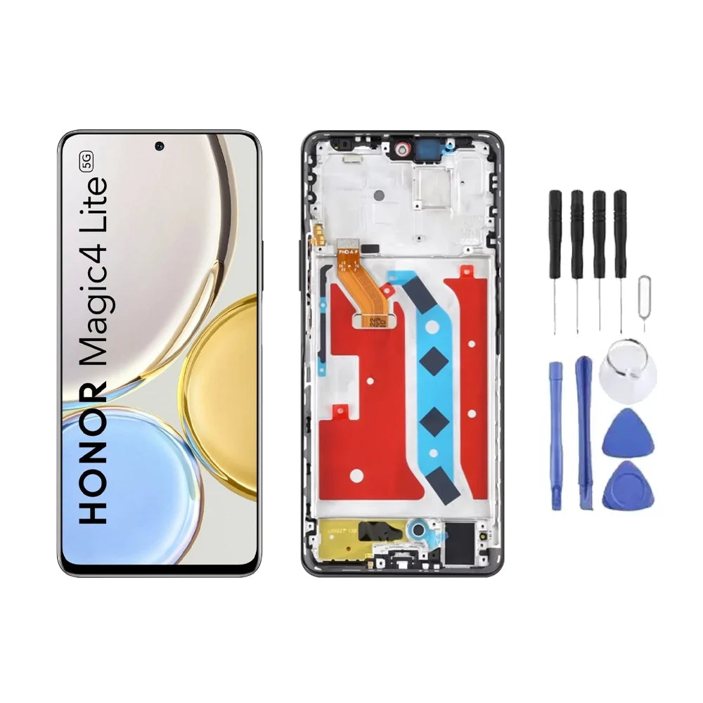 Chassis + Ecran LCD + Vitre pour Honor Magic 4 Lite + Kit d'outils