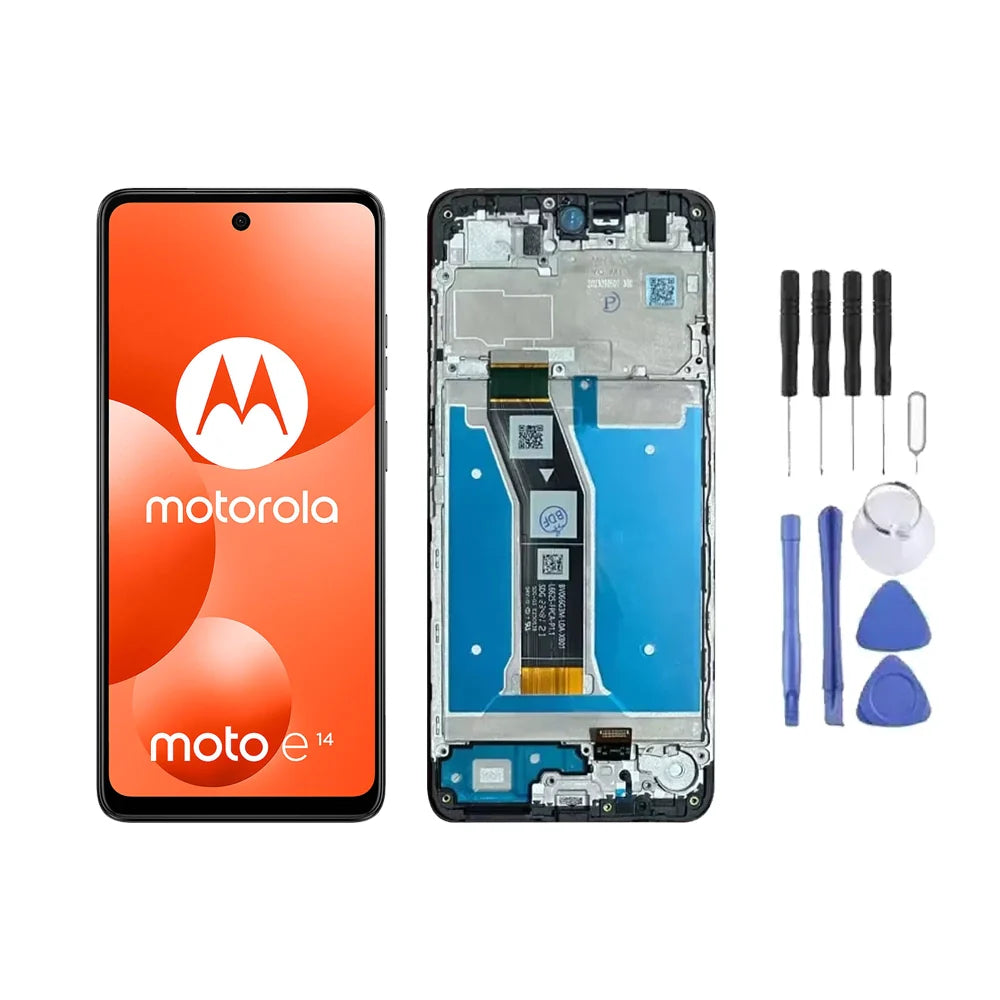 Chassis + Ecran LCD + Vitre pour Motorola Moto E14 + Kit d'outils