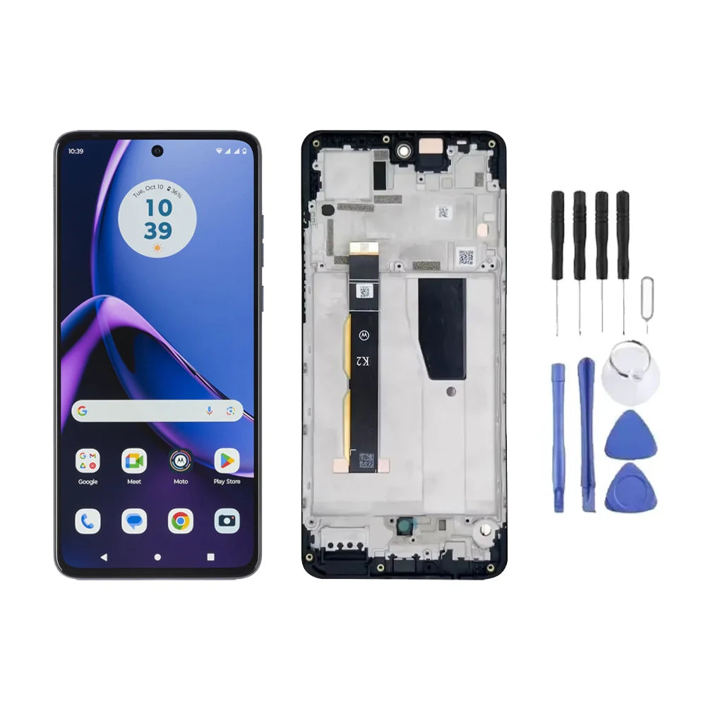 Chassis + Ecran LCD + Vitre pour Motorola Moto G84 + Kit d'outils