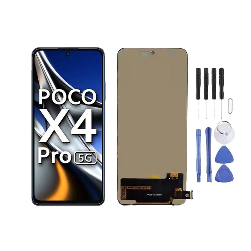 Ecran LCD + Vitre pour Xiaomi Poco X4 Pro 5G + Kit d'outils