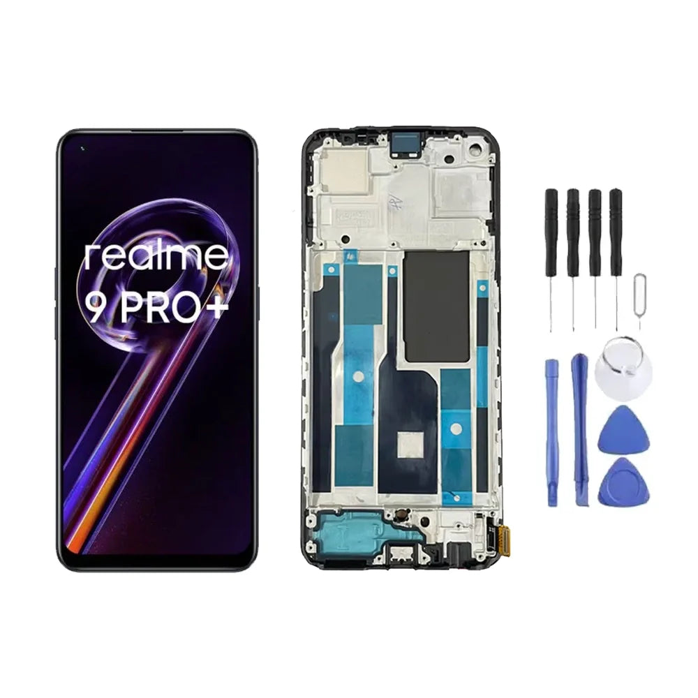 Chassis + Ecran LCD + Vitre pour Realme 9 Pro Plus + Kit d'outils