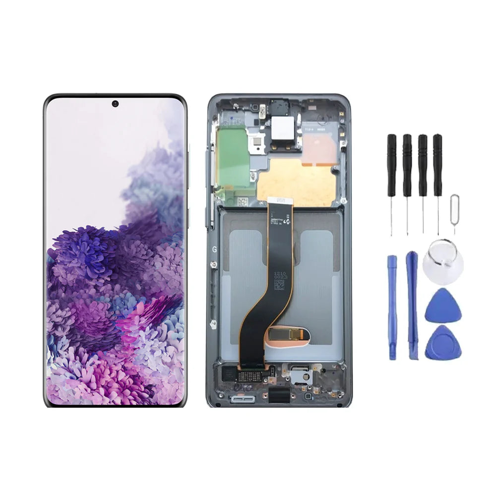 Chassis + Ecran LCD AMOLED + Vitre pour Samsung Galaxy S20 Plus 5G (G986) + Kit d'outils