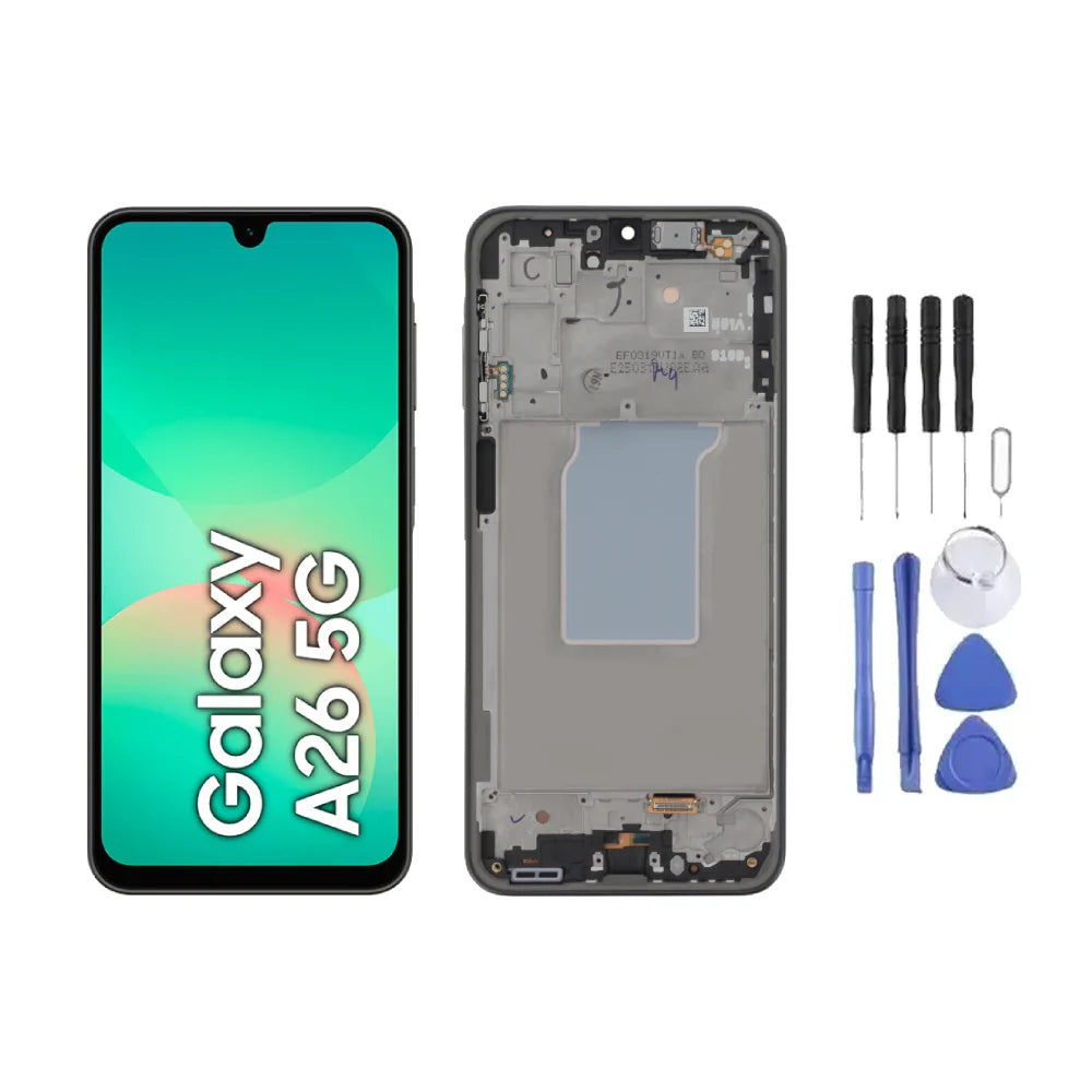 Chassis + Ecran LCD AMOLED + Vitre pour Samsung Galaxy A26 5G (A266) + Kit d'outils