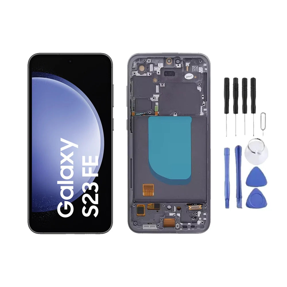 Chassis + Ecran LCD + Vitre pour Samsung Galaxy S23 FE (S711) + kit outils